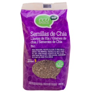 ECOBASICS SEMENTES DE CHIA BIOLÓGICAS 250G