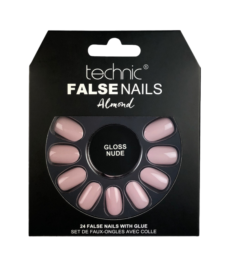 TECHNIC UÑAS POSTIZAS ALMENDRA GLOSS NUD