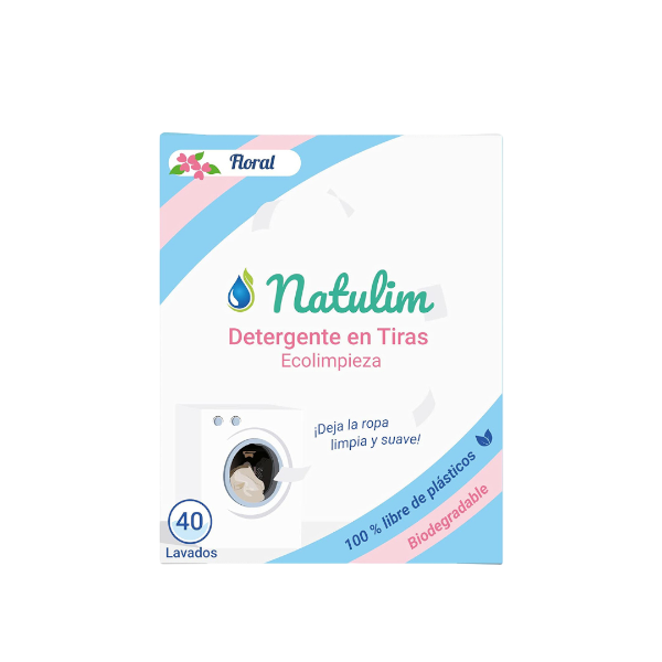 NATULIM DETERGENTE EN TIRAS FLORAL 40