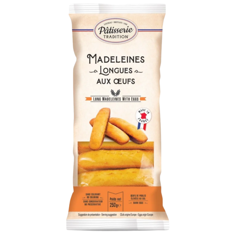 PATISSERIE TRADITION MADELEINES LONGUES AUX OEUFS 250G