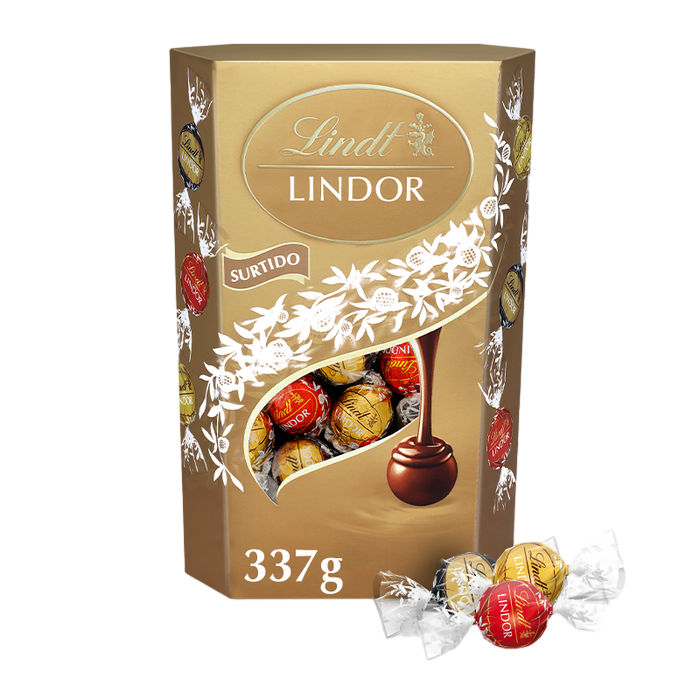LINDT LINDOR CORNET SURTIDO 337G