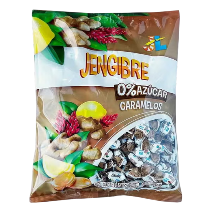 JL CARAMELOS JENGIBRE Y LIMÓN S/AZ 90G