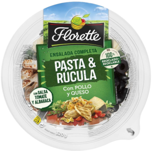 FLORETTE ENSALADA PASTA, RÚCULA, POLLO QUE 315G