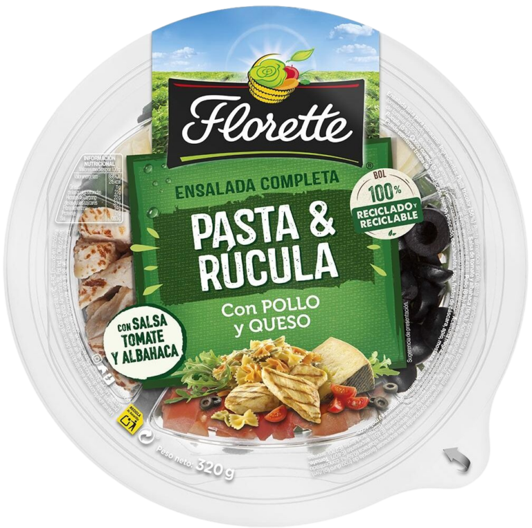 FLORETTE ENSALADA PASTA, RÚCULA, POLLO QUE 315G