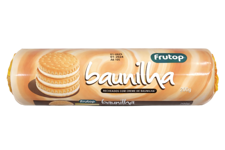 FRUTOP BOLACHA RECHEADA CREME DE BAUNILHA 240G
