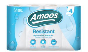AMOOS PAPIER ESSUIE-TOUT RÉSISTANT 2C 4U
