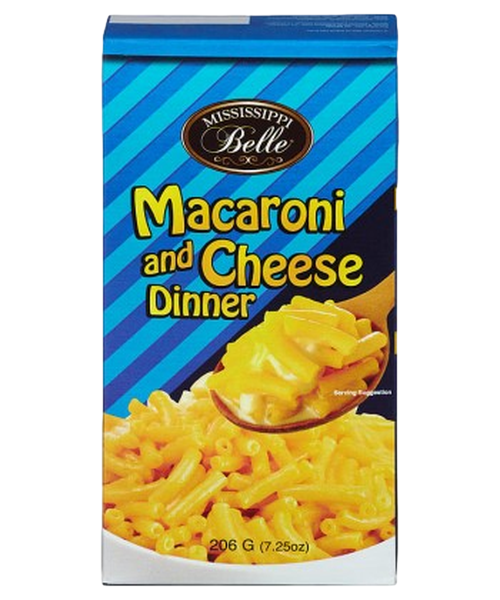MISSISSIPPI BELLE MACARRÃO & QUEIJO 205G