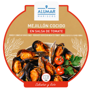 ALUMAR MEXILHÃO COZIDO EM MOLHO DE TOMATE 500G