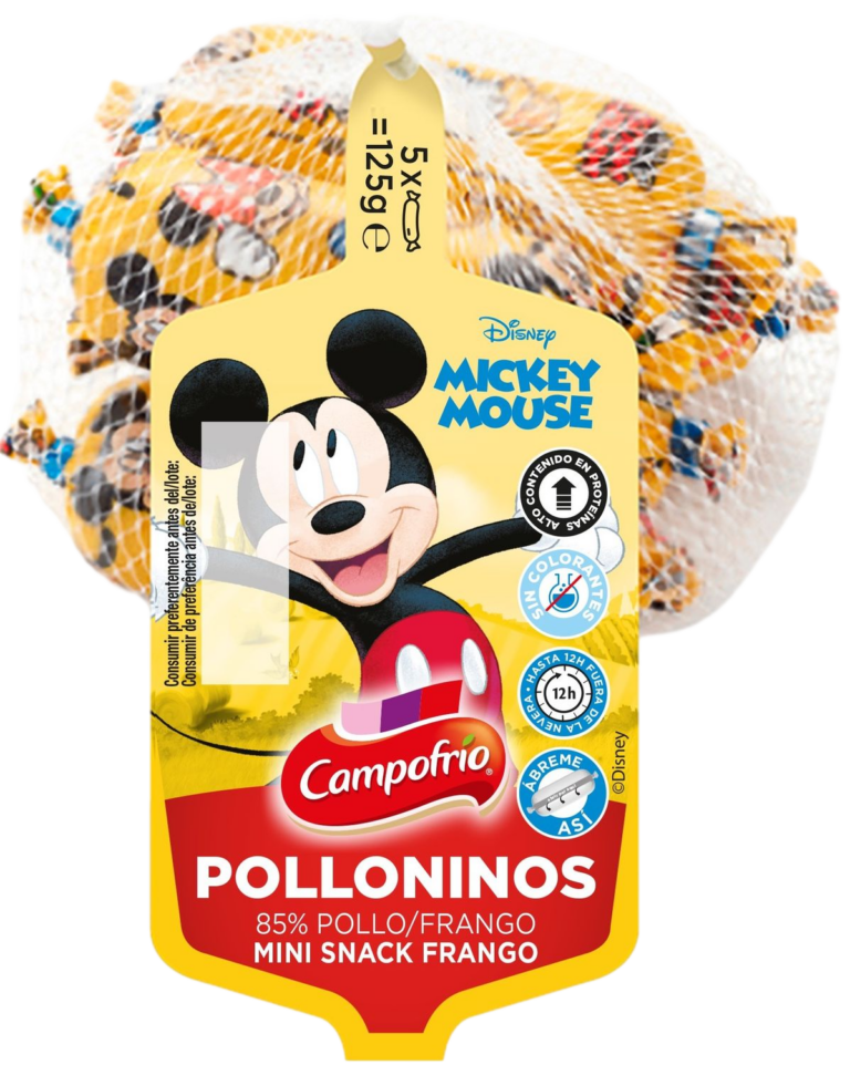 CAMPOFRIO POLLONINOS MINI SNACK FRANGO 5X25G