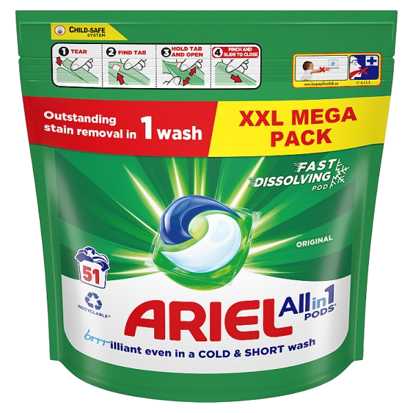 ARIEL PODS ORIGINAL TUDO EM UM 51 DOSES