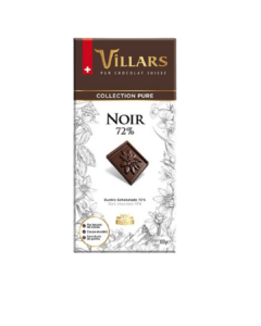 VILLARS CHOCOLAT NOIR PUR 72% 100G