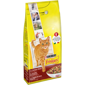 FRISKIES ADULTOS VACA, FRANGO E LEGUMES 2KG