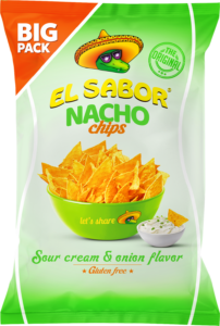 EL SABOR NACHOS SOUR CREAM 180G