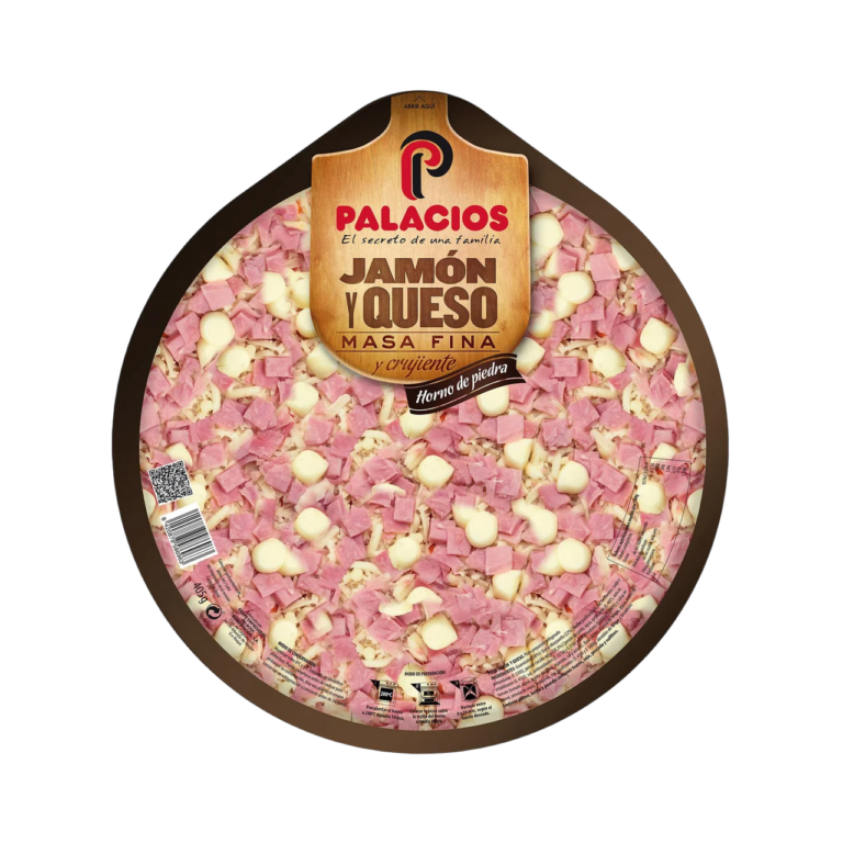 PALACIOS PIZZA MASSA FINA FIAMBRE E QUEIJO 405G