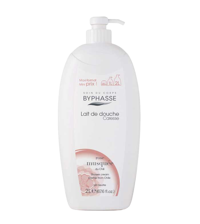 BYPHASSE GEL DE BANHO CARESSE ROSA MOSQUETA 2L
