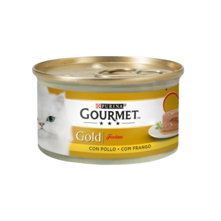 PURINA GOURMET GOLD BOCAD POLLO FON 85G