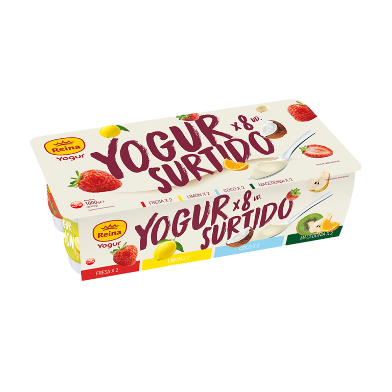REINA IOGURTE SORTIDO DE SABORES 8X125G