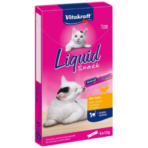 VITAKRAFT SNACK LÍQUIDO FRANGO TAURINA ADULTO 90G
