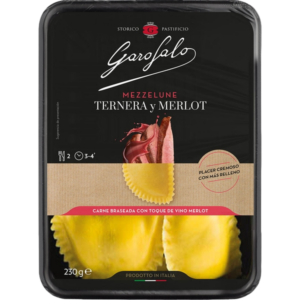 GAROFALO MEZZELUNE TERNERA MERLOT 230G