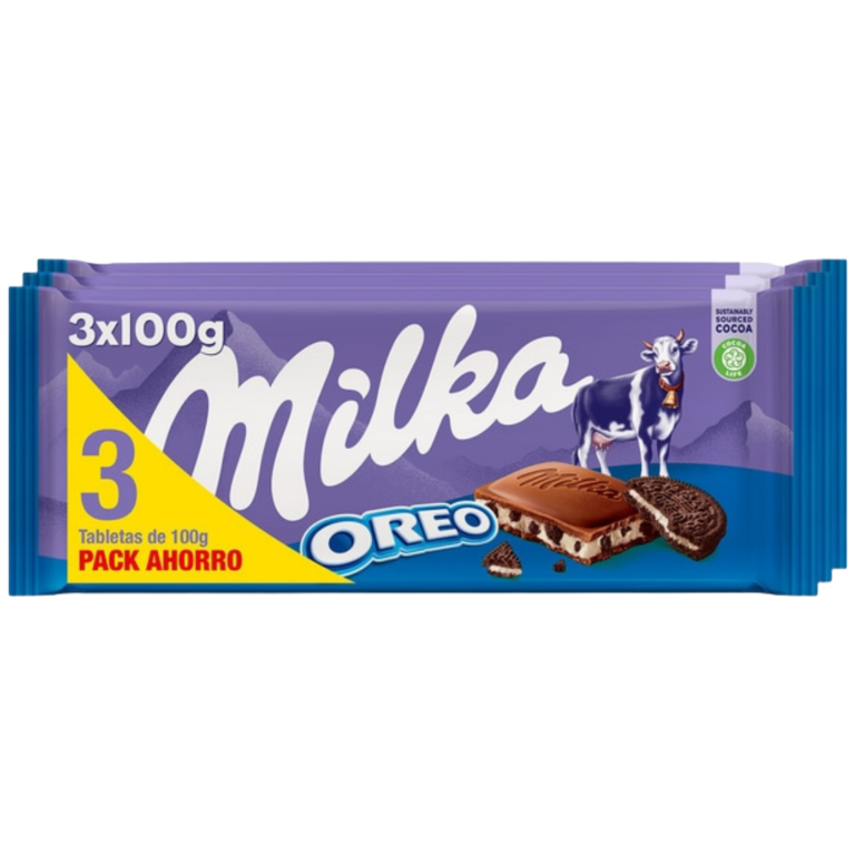 MILKA CHOCOLATE OREO PACK 3X100G