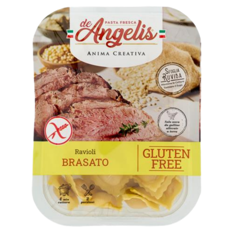 DE ANGELIS RAVIOLI AO BRASATO SEM GLÚTEN 250G