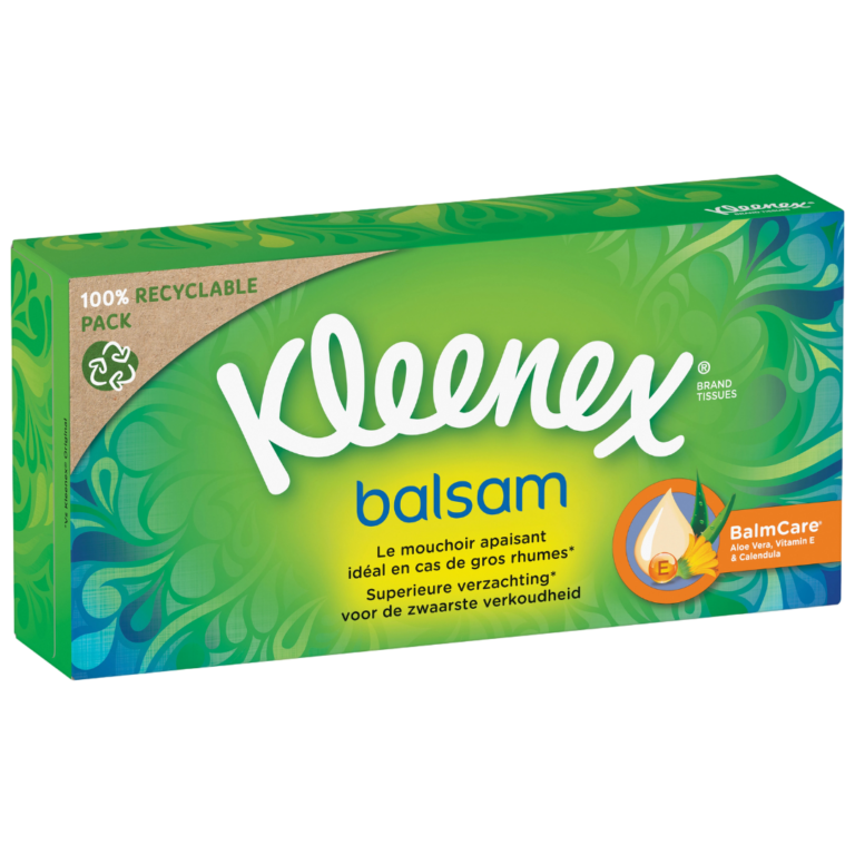 KLEENEX MOUCHOIRS BALSAM 3 PLIS 64U