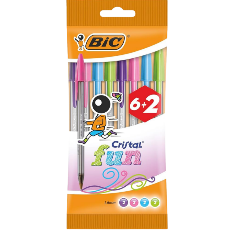 BIC STYLOS CRISTAL FUN 8U