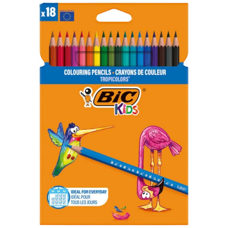 BIC KIDS CRAYONS DE COULEUR 18U