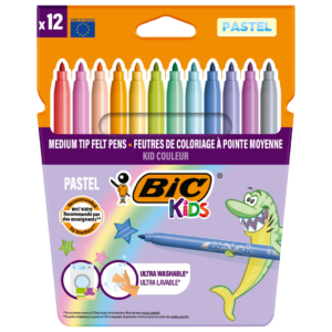 BIC KIDS FEUTRES PASTEL 12U