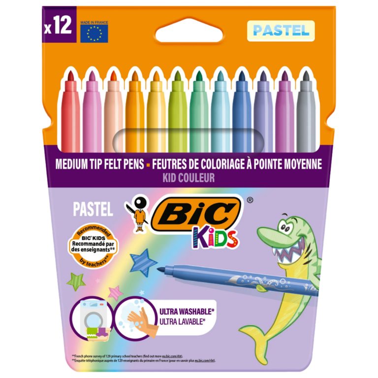 BIC KIDS FEUTRES PASTEL 12U