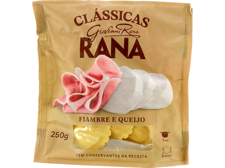 RANA RAVIOLI FIAMBRE E QUEIJO 250G