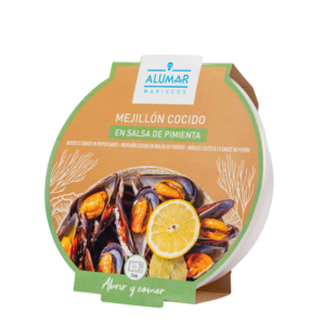 ALUMAR MEXILHÃO COZIDO PIRI-PIRI E LOURO 500G