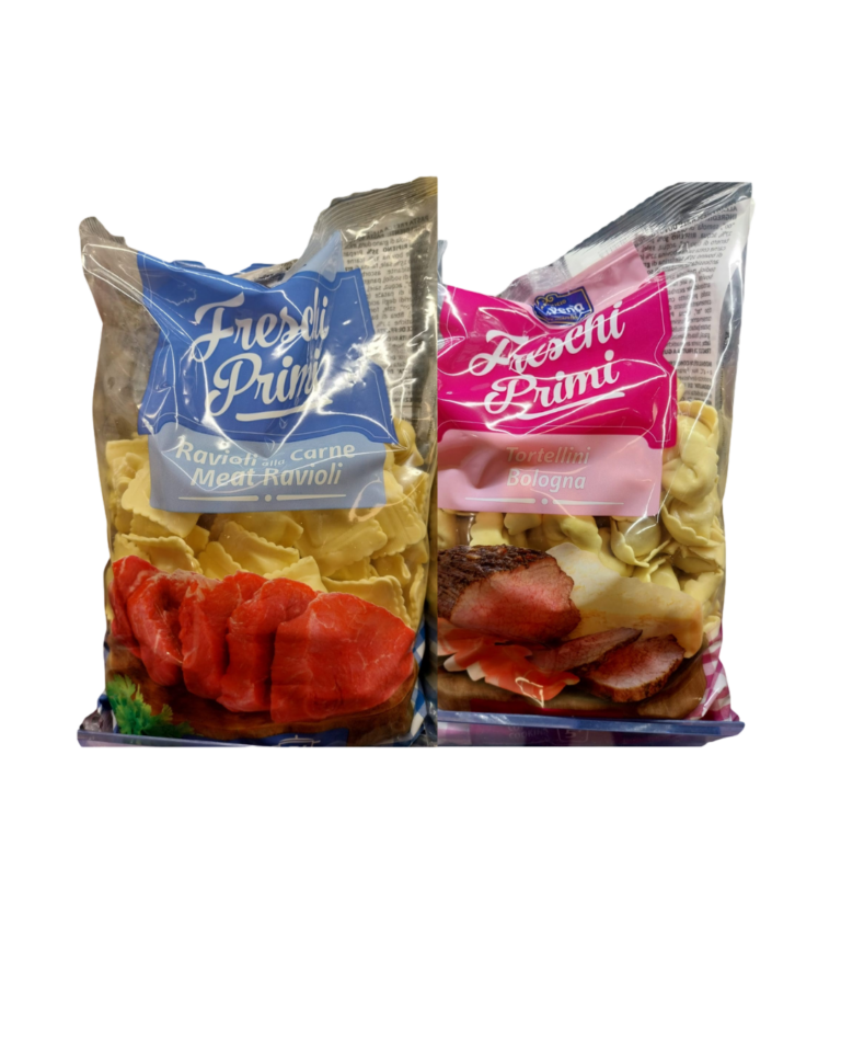 FRESCHI PRIMI RAVIOLI CARNE / TORTELLINI DE BOLONHA 500G