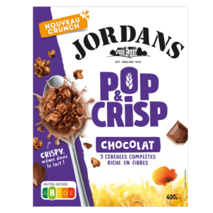 JORDANS POP & CRISP CHOCOLAT 400G