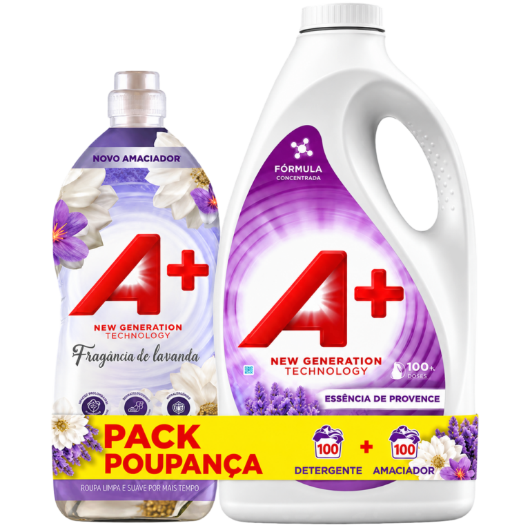 A+ DETERGENTE 100 DOSES + AMACIADOR 100 DOSES