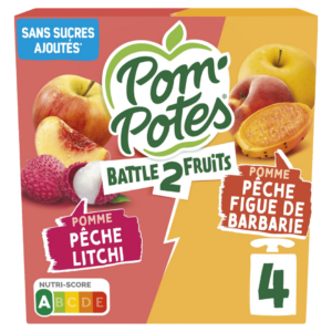 MATERNE POMPOTES BATTLE 2 FRUITS 4X90G