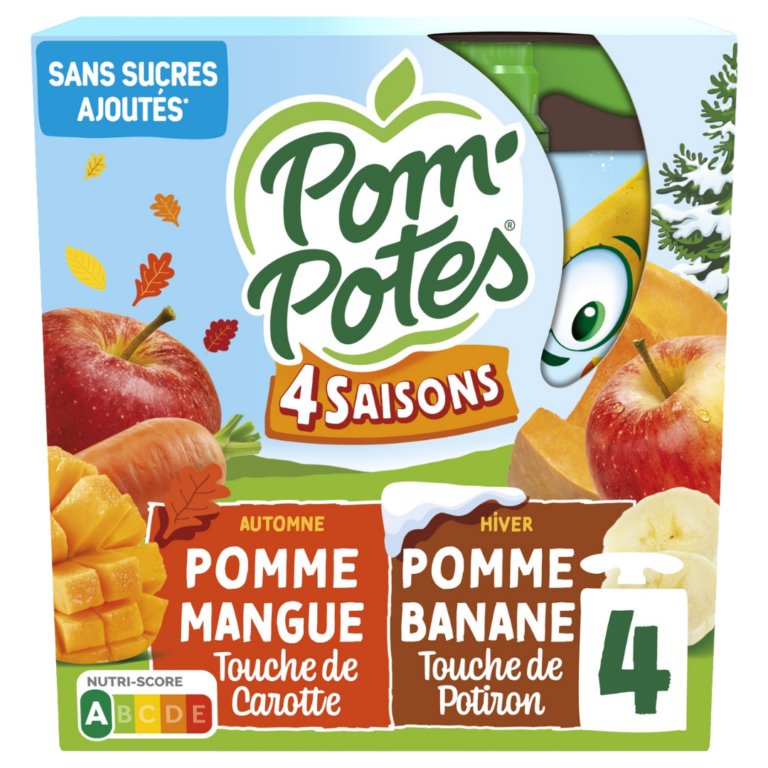 MATERNE POM POTES 4 SAISONS 4X90G