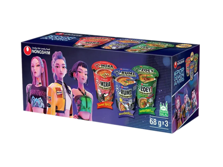 NONGSHIM NOODLES EDIÇÃO K-POP 3X68G