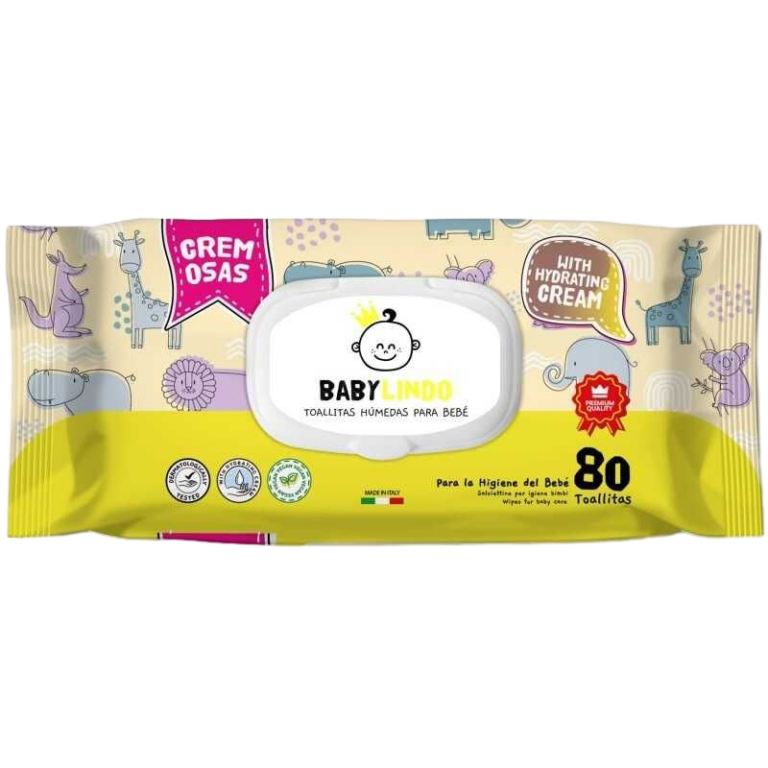 BABY LINDO TOALLITAS CREMOSAS 80U