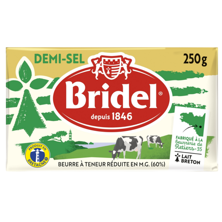BRIDEL BEURRE DEMI SEL 250G