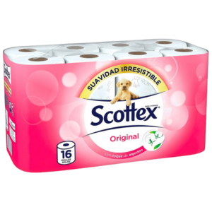 SCOTTEX PAPIER TOILETTE 2 ÉPAISSEURS 16U