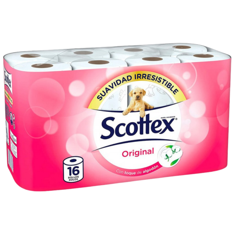 SCOTTEX PAPIER TOILETTE 2 ÉPAISSEURS 16U