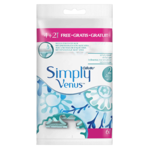 GILLETTE VENUS VENUS SIMPLY 2 MÁQUINAS DESCARTÁVEIS 6UN