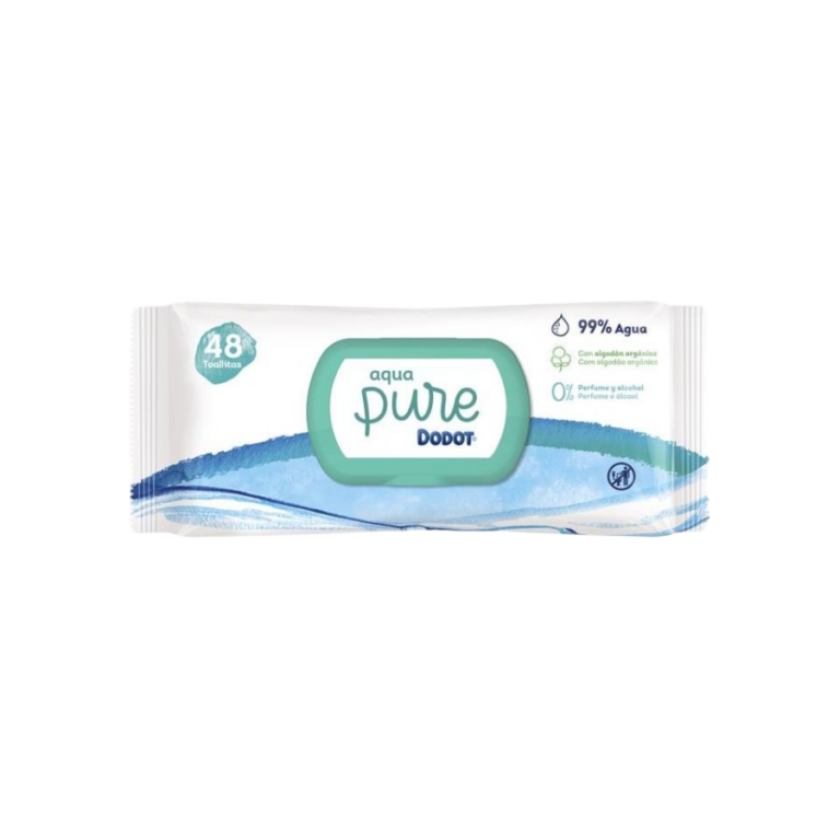DODOT TOALLITAS AQUAPURE CON TAPA 48U