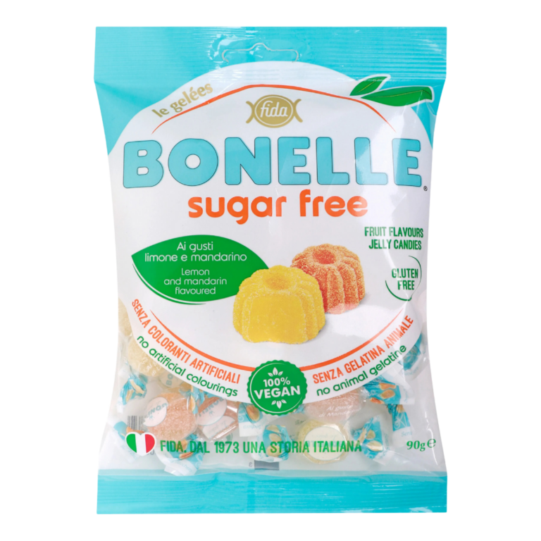 BONELLE GOMAS SEM AÇÚCAR LIMÃO E TANGERINA 90G