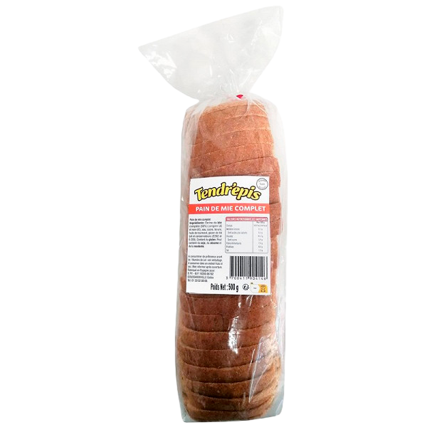 TENDRÉPIS PAIN DE MIE COMPLET 500G