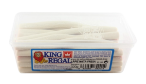 KING REGAL GOMAS TABULEIRO DE LÁPIS COM NATAS E MORANGO 320G