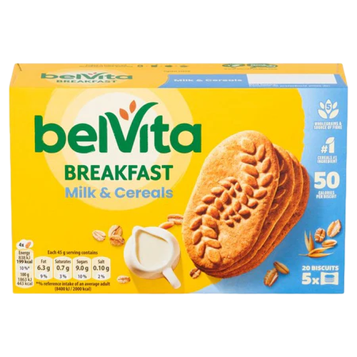 BELVITA LEITE E CEREAIS 225G