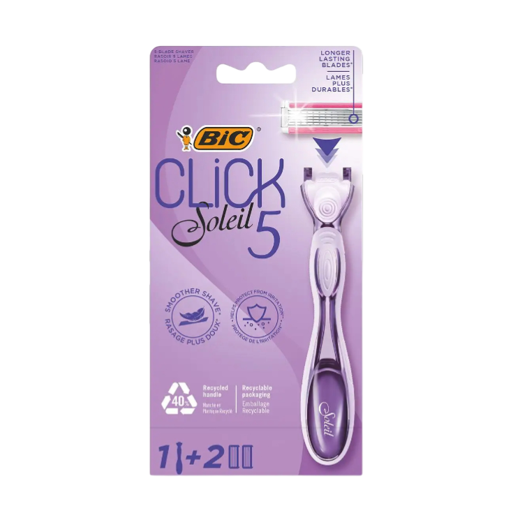BIC CLICK SOLEIL 5 CABO + 2 RECARGAS