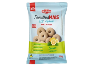 NAZINHA SEQUILHOS PLUS 0% LIMÃO SEM GLÚTEN 120G